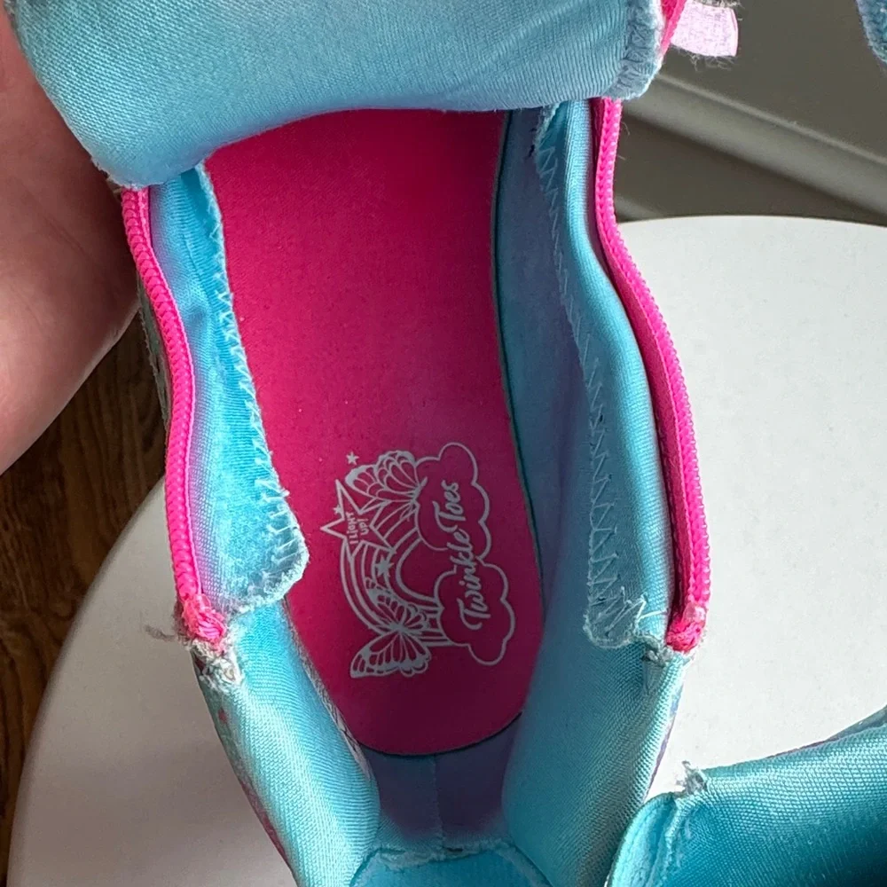 Sketchers Twinkle Toes Colorful Kids High-Top Sneakers Size US 1.5 - Picture 11 of 12